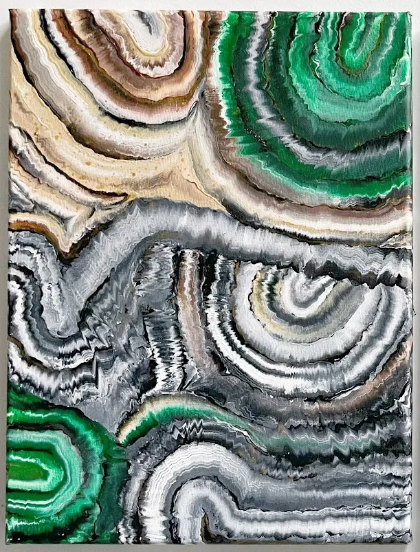 Abstract artwork by Enjoy Art's teacher, Ting